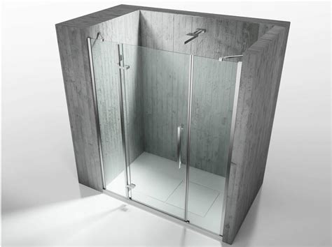 Niche Tempered Glass Shower Cabin TIQUADRO QM By VISMARAVETRO Design Paolo Pedrizzetti