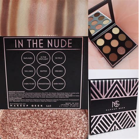 BuzzBeeuty Makeup Geek In The Nude Eyeshadow Palette Collection
