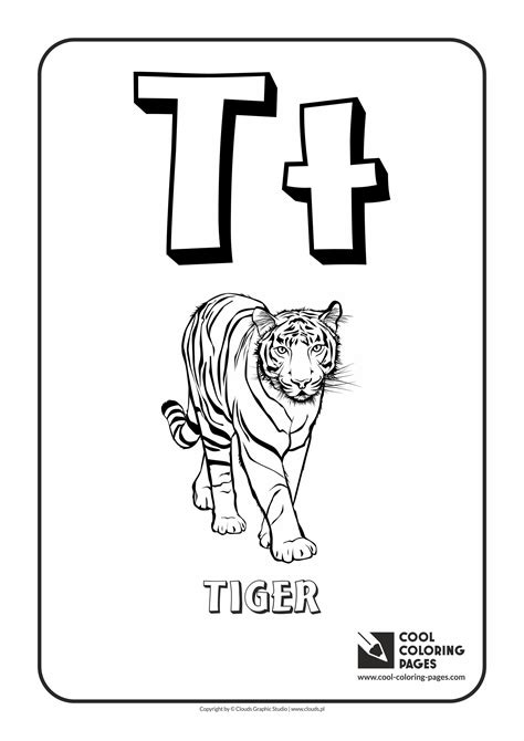 Alphabet Letter T Coloring Pages