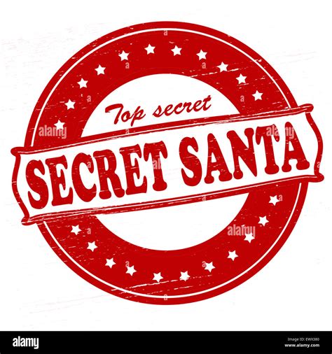 Stamp With Text Secret Santa Inside Illustration Stock Photo Alamy