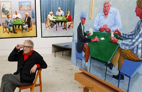 Artist David Hockney Builds On His Portraits For The 21st Century