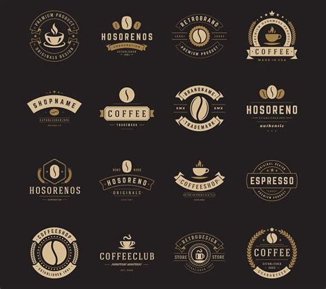 16 Coffee Logotypes And Badges Coffee Shop Logo Coffee Logo Shop Logo