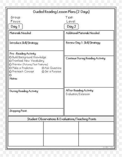 How To Write A Guided Reading Lesson Plan Inksterschoolsorg