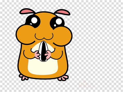 Hamster Clipart Cartoon Yellow Facial Expression Transparent Clip Art