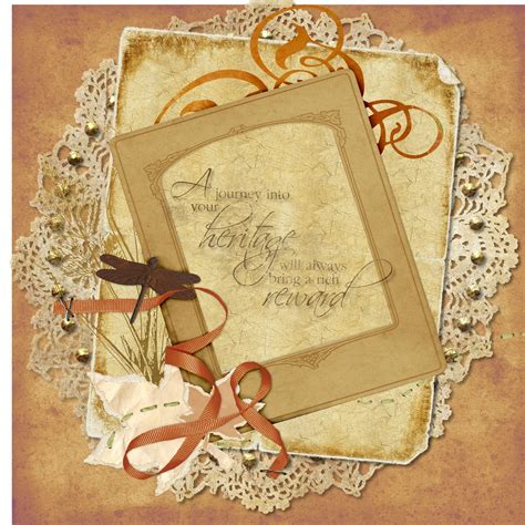 A Journey Into Your Heritage Scrapbook Layout Sketches Vintage