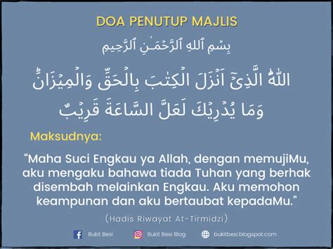 Doa Selamat Majlis Kesyukuran Ringkas Sesuai Semua Program | Bukit Besi