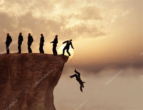 Men On A Cliff Stock Photo By ©estebande 42212887