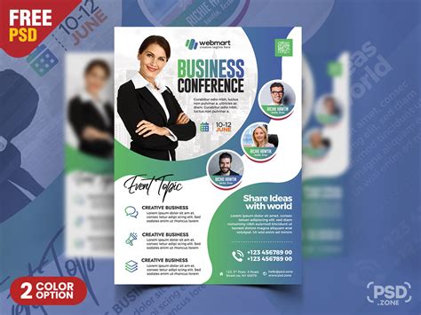 Business Conference Designer Flyer Psd Template Psd Zone