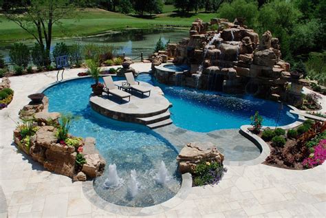 Include An Island In Your Custom Pool Design The Most Efficient