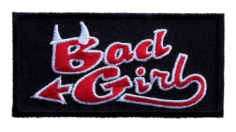 Bad Girl Devil Horns Lady Rider Embroidered Biker Patch Quality Biker