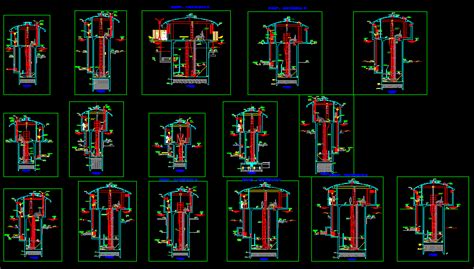 Pumping Stations Dwg Elevation For Autocad Designs Cad
