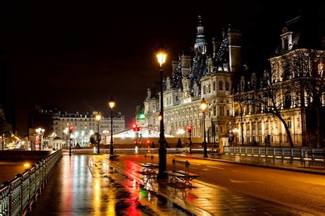 Beautiful Night In Paris Architecture Lanterns City Lights Romantic