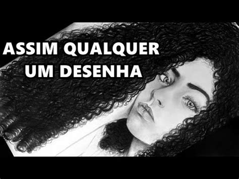 Como desenhar cabelo cacheado - YouTube