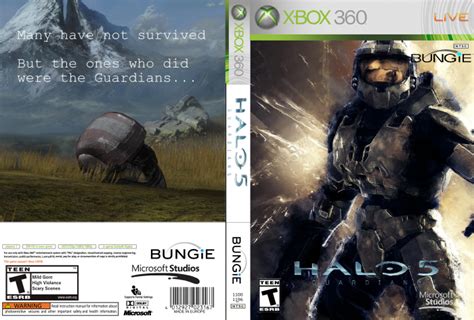 Halo 5 Guardians Xbox 360 Box Art Cover By Leagueofderps
