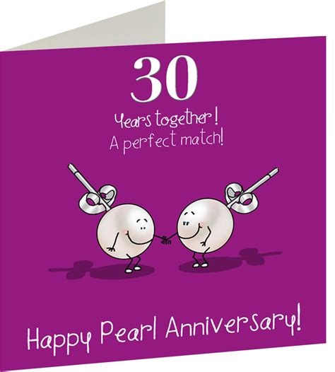 30th Anniversary Greetings Card Happy Pearl Anniversary 5055415997495