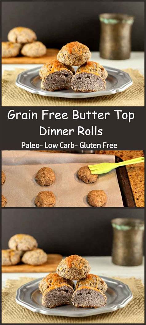 Find healthy recipes for your diet. Grain Free Butter Top Dinner Rolls. Butter topped, low carb, keto, paleo dinner rolls. Yum ...
