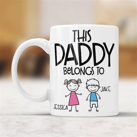 Personalized Mug For Dad Personalized Fathers Day Mug Custom Etsy