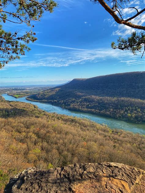 Outlook Over The Tennessee River Along The Start Of The Appalachian