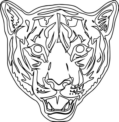 Tiger Mask Printable Coloring Coloring Pages
