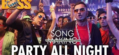 Party All Night Yo Yo Honey Singh Piano Notes Pop Song Piano Notes