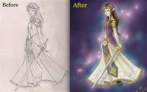 Zelda Twilight Princess Before And After By Fanatic007 On Deviantart