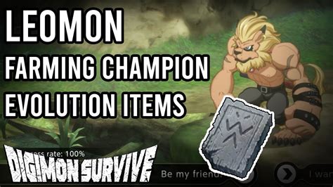 Digimon Survive New Champion Evolution Item Farming Spot Mature