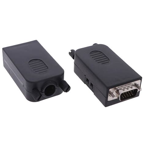 Buy D Sub Db15 Vga Male 3 Rows 15 Pin Plug Breakout Terminals Connector