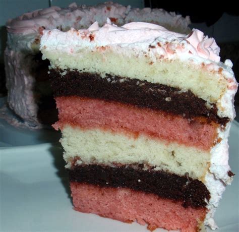 Everybunny Loves Food Neapolitan Layer Cake