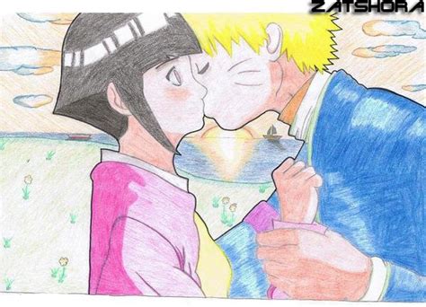 Naruto And Hinata Kiss By Zatshora On Deviantart