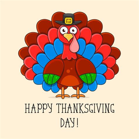 Premium Vector Happy Thanksgiving Turkey