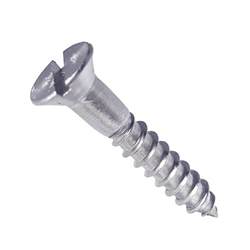 8 Flat Head Wood Screws Stainless Steel Slotted Drive All Sizes In