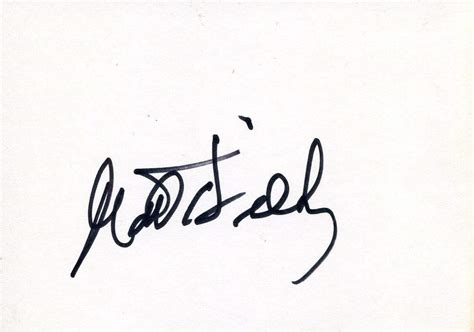 Matt Dillon Autograph Signed Card Von Dillon Matt Signed By Author