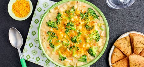 Cheesy Broccoli And Potato Soup Recipes Green Chef