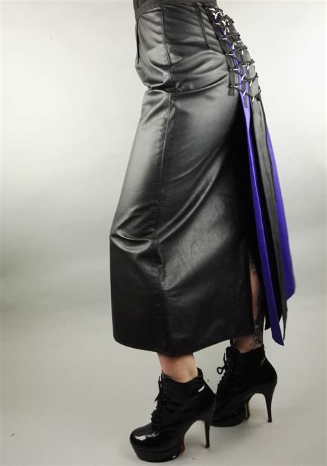 leather dominatrix skirt mistress attire etsy