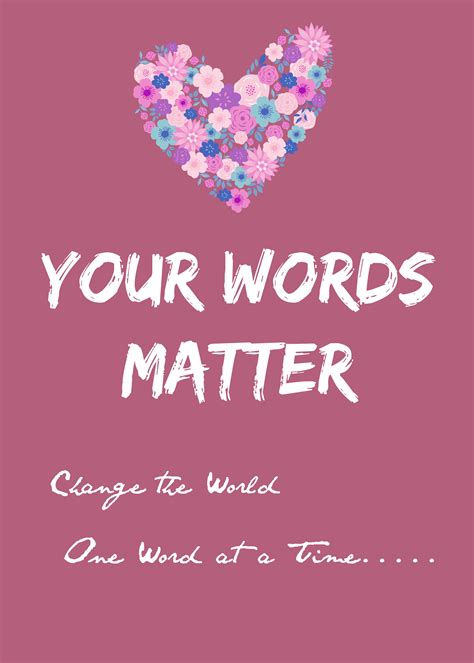 Your Words Matter Plus Free Printable Inspired Bloggers University