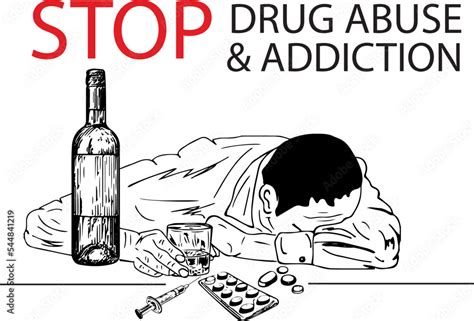 Drug Addiction Stock Illustration 13177628 Pixta Clip Art Library