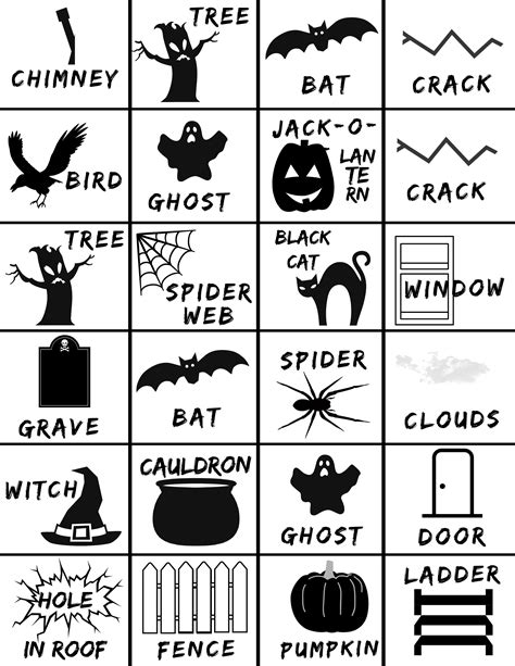 🦇spooky House Pictionary 👻free Printable Game🎃 But First We Craft