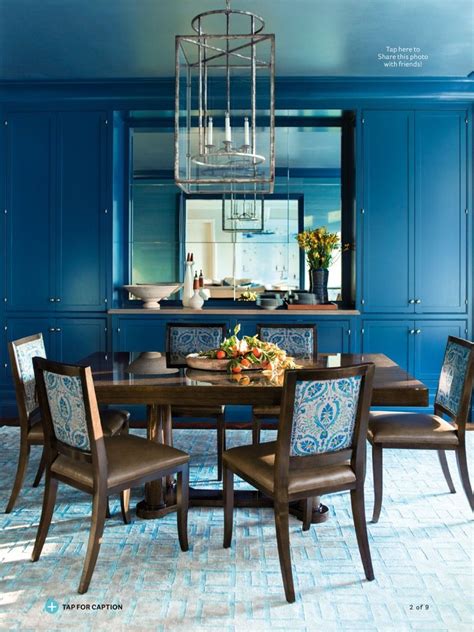 Pin By Alexis Lyn On House Dining Room Blue Blue Interior Design