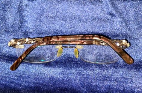 naturally rimless nr 351 brn ~ women eyeglass frame 510 17 13 mm w rhinestones ebay