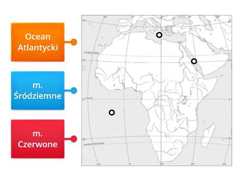 Afryka Morza Rysunek Z Opisami