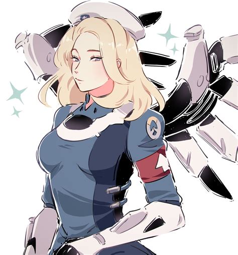 Mercy And Combat Medic Ziegler Overwatch And 1 More Drawn By Hyoon