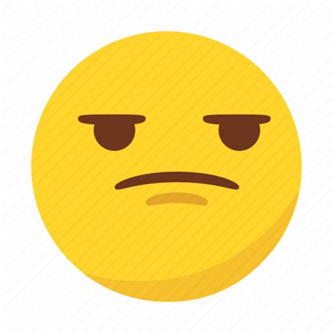 Angry Bored Emoji Emoticon Icon Download On Iconfinder