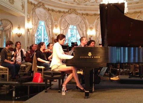 Pianist Lola Astanova Rehearsing Gershwins Rhapdsody In Blue With The