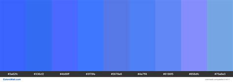 Types Of Blue Paleta De Colores Colorswall