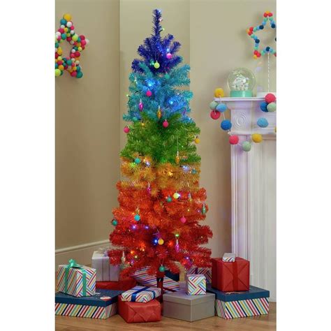 Buy Argos Home Rainbow Christmas Tree  5ft  Artificial Christmas