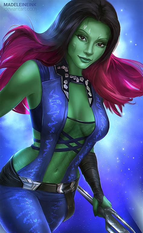 Gamora Guardians Of The Galaxy By Madeleineink Naughty Disney Princesses Gamora Female