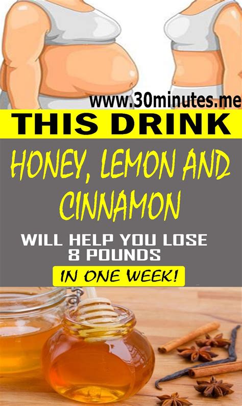 This Honey Lemon And Cinnamon Drink Will Help You Lose 8 Pounds In One Week Health And Wellness