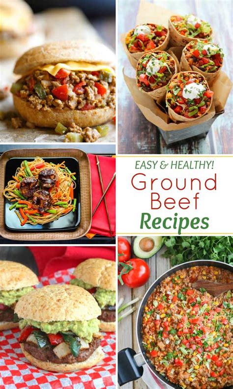 Try stuffed shells or our best meatball recipes to top off a giant plate of spaghetti. Easy, Healthy Ground Beef Recipes - Two Healthy Kitchens