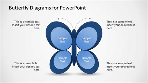 Creative Butterfly Diagrams For PowerPoint SlideModel