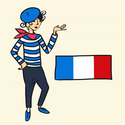 Royalty Free Stereotypical French Man Clip Art Vector Images